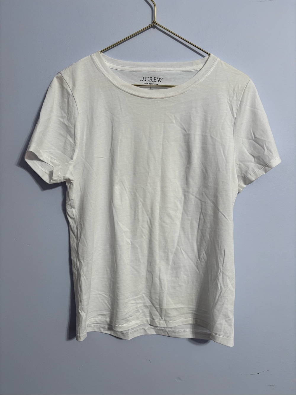 J.Crew Pima cotton size small Classic White Crewneck Tee